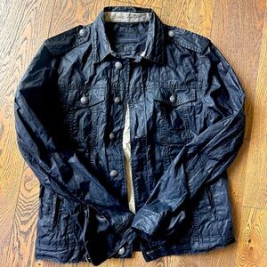 Mens John Varvatos, racer waxed linen, sport jacket